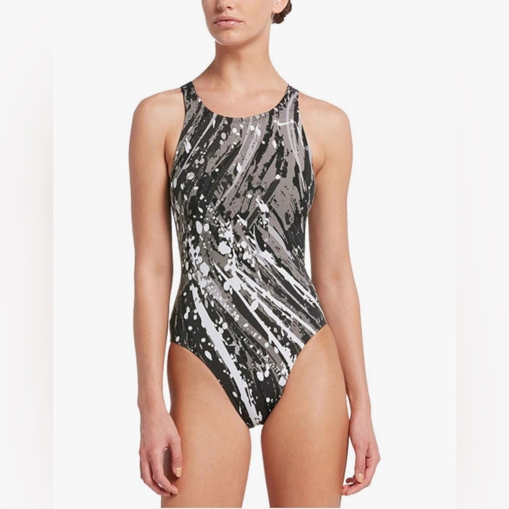 🔥 $76 Nike Splash One Piece Court Swimsuit Young Female Girls Sz 28 Girl 12 🔥
